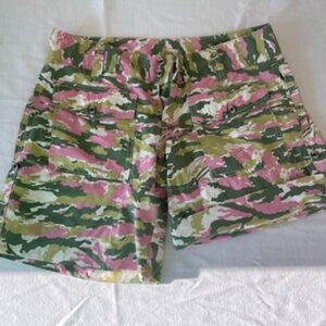 JOIE California PINK CAMO Cotton Shortie Shorts YTK, RARE, NWOT